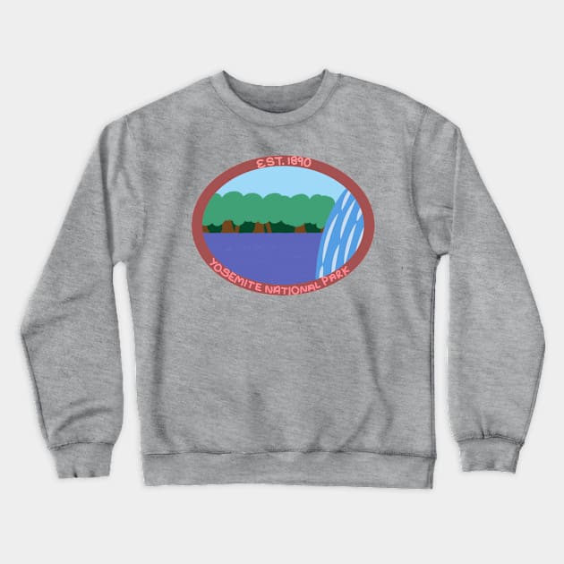 Yosemite National Park Crewneck Sweatshirt by Haleys Hand